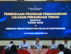 36 Peserta Pemagangan Kemnaker Mulai Ikuti Orientasi di Lapas Banyuwangi