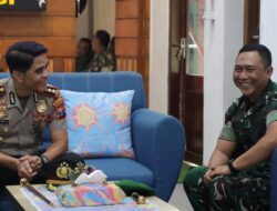 Kapolresta Banyuwangi Silaturahmi Ke Kodim 0825/Banyuwangi, Perkuat Sinergitas TNI-POLRI