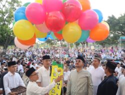 Kebersamaan di Hari Raya, Forkopimda Pemalang Sholat Idul Fitri Bersama Masyarakat