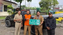 Utamakan Keselamatan Warga, Kecamatan Pulosari dan BPBD Pasang Rambu Evakuasi
