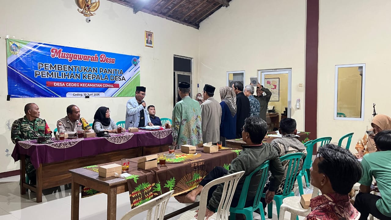 Menuju Pilkades Damai 2026, Elemen Masyarakat Desa Gedeg Sepakati Pembentukan Panitia Pemilihan