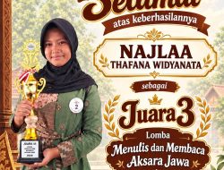 Siswi SD Negeri Sambeng Raih Juara III Lomba Aksara Jawa Tingkat Kecamatan