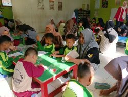 Kelompok Bermain Syafiiah Bantarbolang Ikuti Lomba Membatik Ibu dan Anak